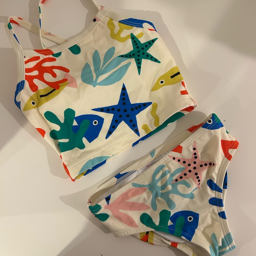 Hanna Andersson Multicolor Print Bikini Set